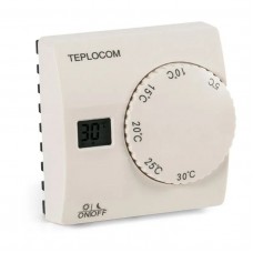 911 Термостат комнатный Teplocom TS-2AA/8A, проводной, реле 250В, 8А 
