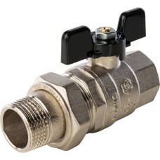 Кран шаровый полнопроходной американка 1" ВН/НР Stout