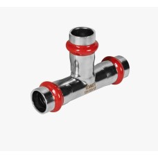 Тройник равнопроходной ВПр, 15, из нержавеющей стали прессовой ROMMER