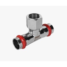 Тройник-переходник ВПр-ВР, 18х1/2, из нержавеющей стали прессовой ROMMER