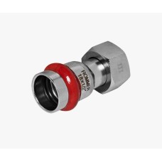 Переходник с накидной гайкой ВПр-ВР, 18х1/2, из нержавеющей стали ROMMER