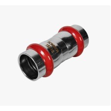 Муфта равнопроходная ВПр, 18, из нержавеющей стали прессовой ROMMER