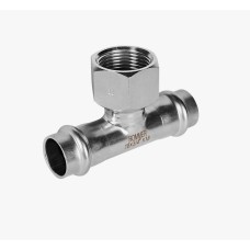 Тройник-переходник ВПр-ВР, 18х3/4, из нержавеющей стали прессовой ROMMER