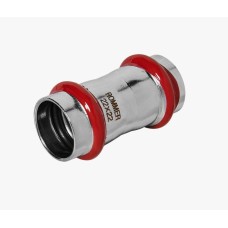 Муфта равнопроходная ВПр, 22, из нержавеющей стали прессовой ROMMER