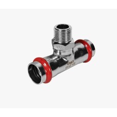 Тройник-переходник ВПр-НР, 22х1/2, из нержавеющей стали прессовой ROMMER