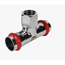 Тройник-переходник ВПр-ВР, 22х1/2, из нержавеющей стали прессовой ROMMER