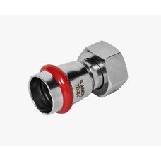 Переходник с накидной гайкой ВПр-ВР, 22х3/4, из нержавеющей стали ROMMER