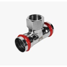 Тройник-переходник ВПр-ВР, 35х1, из нержавеющей стали прессовой ROMMER