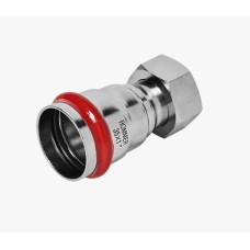 Переходник с накидной гайкой ВПр-ВР, 35х1, из нержавеющей стали ROMMER