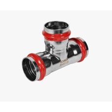 Тройник равнопроходной ВПр, 35, из нержавеющей стали прессовой ROMMER