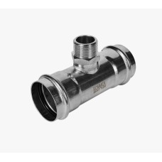 Тройник-переходник ВПр-НР, 54х1, из нержавеющей стали прессовой ROMMER
