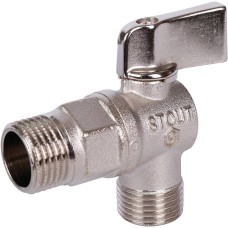 STOUT Кран шаровой угловой для бытовой техники 1/2