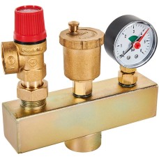 Группа безопасности котла 3 бар, 1 (до 50 кВт) ROMMER  Группа безопасности котла 3 бар, 1 (до 50 кВт) ROMMER