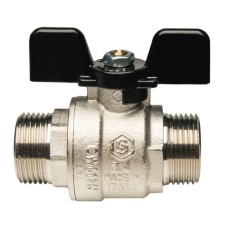 Кран Stout шаровый 1" ПП  бабочка