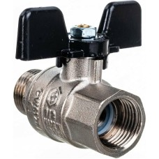 Кран Stout шаровый 1/2" ПП  бабочка