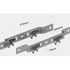 Кронштейн для водорозеток с амортизаторами, тип 75/150