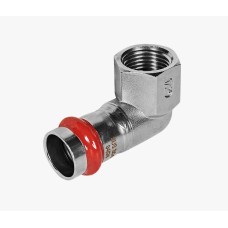 Угольник-переходник ВПр-ВР, 18х1/2, из нержавеющей стали прессовой ROMMER