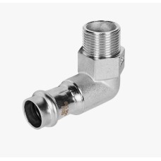 Угольник-переходник ВПр-НР, 18х3/4, из нержавеющей стали прессовой ROMMER