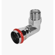 Угольник-переходник ВПр-НР, 35х1, из нержавеющей стали прессовой ROMMER